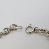 Italian .800 Standard Silver Curb Link Bracelet Vintage c1970 19cm Length