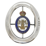 Edwardian Sterling Silver & Enamel Northampton Citizen Corps Belt Buckle Antique