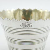 George III Sterling Silver Novelty Cream Pail Antique 1762 London, Joseph Bell
