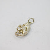 Sterling Silver Monkey Charm Pendant Vintage c1970