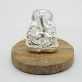 Boxed .999 Pure Silver Ganesh Figure on Marble Base Vintage