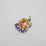 Sterling Silver Tunbridge Wells Enamel Shield Charm Pendant Vintage c1970s