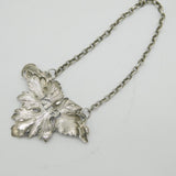 Sterling Silver Georgian Style Gin Decanter Label Vintage 1976 Birmingham