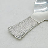 Sterling Silver Arts & Crafts Style Tea Caddy Spoon Antique 1987 London