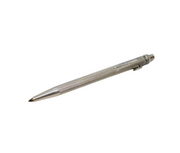 Sterling Silver Engine Turned Push-Button Ballpoint Pen Vintage c1970s