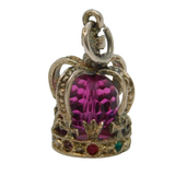 Sterling Silver Royal Crown Charm Pendant Vintage c1970