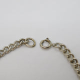 Sterling Silver Essential Curb Link Chain Bracelet Vintage c1970