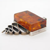 Chunky Sterling Silver Studio Style Statement Pendant Vintage c1970s
