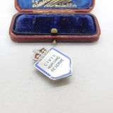 Sterling Silver & Enamel Civil Nursing Reserve Badge Brooch Antique c1940