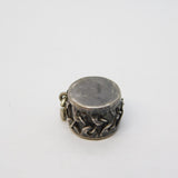 19th Century German Prussian Sterling Silver Drum Form Charm Antique c1880
