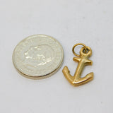 9ct Yellow Gold Anchor of Hope Charm Pendant Vintage c1970 London