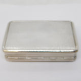 George III Sterling Silver Floral Pattern Snuff Box Antique 1819 London