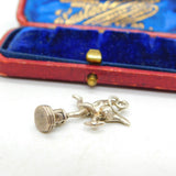 Sterling Silver Eros 'The Winged Archer' Charm Pendant Vintage c1970