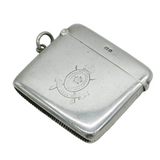 Boer War Sterling Silver Hampshire Yeomanry 1901 Vesta Case Antique