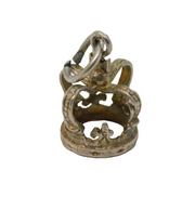 Sterling Silver Royal Crown Charm Pendant Vintage c1970