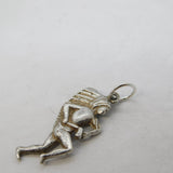 Sterling Silver Native American Charm Pendant Vintage c1970