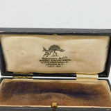 Faux Leather Spencer & Co. Masonic Jewellery Box Antique c1920 Art Deco