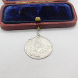 Sterling Silver St Christopher Charm Pendant Vintage c1970
