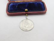 Sterling Silver St Christopher Charm Pendant Vintage c1970