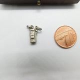 Sterling Silver Bag of Golf Clubs Charm Pendant Vintage c1970