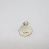 Sterling Silver Round St Christopher Travel Charm Pendant Vintage c1970