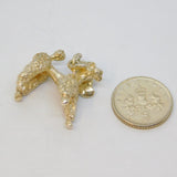 Sterling Silver Standing Poodle Charm Pendant Vintage c1970