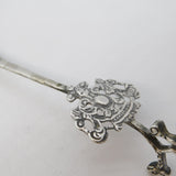 19th Century Dutch Sterling Silver Windmill Pattern Tea Caddy Spoon Antique
