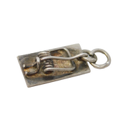 Sterling Silver Mousetrap Charm Pendant Vintage c1970