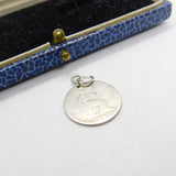 Sterling Silver Queen Victoria Groat Fourpence Charm Pendant Antique 1842