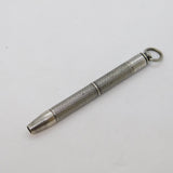 Victorian Sterling Silver Engine Turned Propelling Pencil Antique 1889