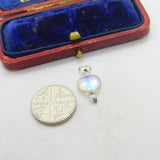 Sterling Silver and Heart Charm Pendant Vintage c1970