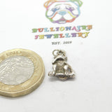 Sterling Silver 'Speak No Evil' Monkey Charm Pendant Vintage c1970