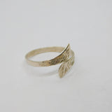 Sterling Silver Patterned Textured Wrap Around Ring Vintage c1970 Size I 1/2