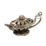 Sterling Silver Genie in Oil Lamp Opening Charm Pendant Vintage c1970s