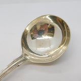 George III Sterling Silver Lined Pattern Tea Caddy Spoon Antique 1813 London