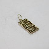 Sterling Silver Abacus Charm Pendant Vintage c1970s