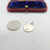 Sterling Silver St Christopher Charm Pendant Vintage c1970