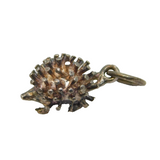 Sterling Silver Hedgehog Charm Pendant Vintage c1970s