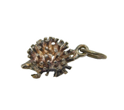 Sterling Silver Hedgehog Charm Pendant Vintage c1970s