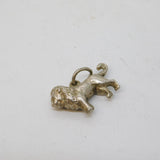 Sterling Silver Bold Lion Charm or Pendant Vintage c1970