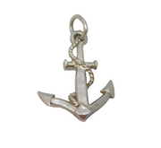 Sterling Silver Maritime Anchor Charm Pendant Vintage c1970