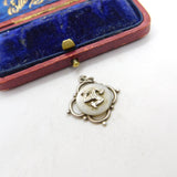 Sterling Silver Triskelion Coin Medallion Charm Pendant Vintage c1970