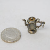 Sterling Silver Wine Jug Charm Pendant Vintage c1970