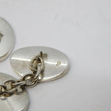 Links of London Pair of Sterling Silver Gents Cufflinks Vintage c2000