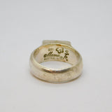 Sterling Silver Mamo Jo Studio Abalone Signet Ring Contemporary c2000 Size W