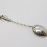 19th Century Sterling Silver Indian Coin Set Teaspoon Antique c1880