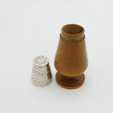 Sterling Silver & Wooden Modernist Sugar Caster Antique 1933 London