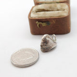 Sterling Silver Police Helmet Charm Pendant Vintage c1970