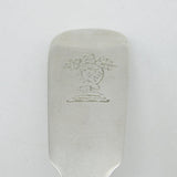 Irish George III Sterling Silver Double-Hallmarked Serving Spoon Antique Dublin
