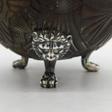 Victorian Sterling Silver Mounted Carved Cococut Bowl Antique 1838 London